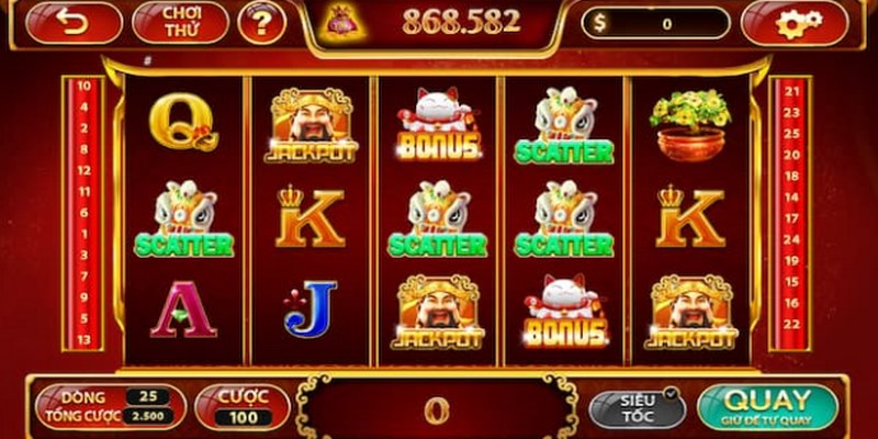 Jackpot là giải thưởng lớn nhất và có thể thay đổi theo lượng tiền cược